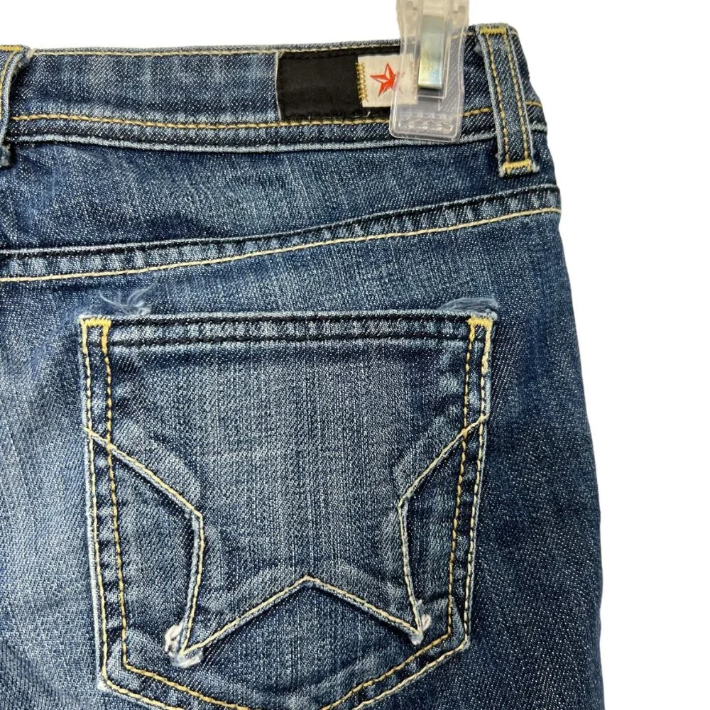 People's Liberation Irene dark wash cuffed women's capri jeans size 26 - Picture 5 of 9